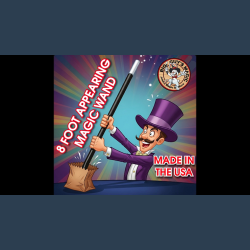 The Appearing 8-Foot Wand! By Big Guys Magic
