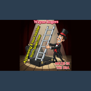 Wayne Rogers Appearing 8 Foot Ladder from Briefcase by Big Guys Magic