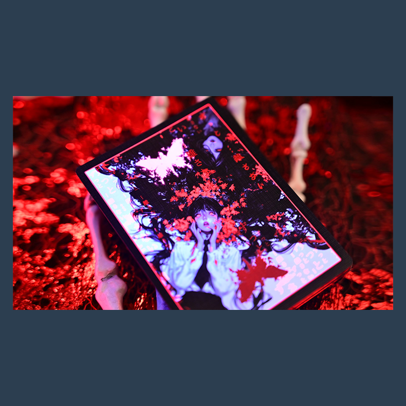 Crimson Maple Playing Cards by Evokad