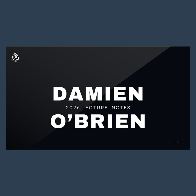 Damien's 2026 Lecture Notes eBook DOWNLOAD