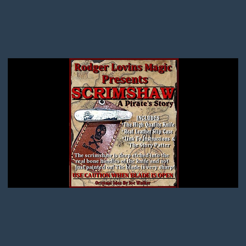Scrimshaw Knife by Rodger Lovins