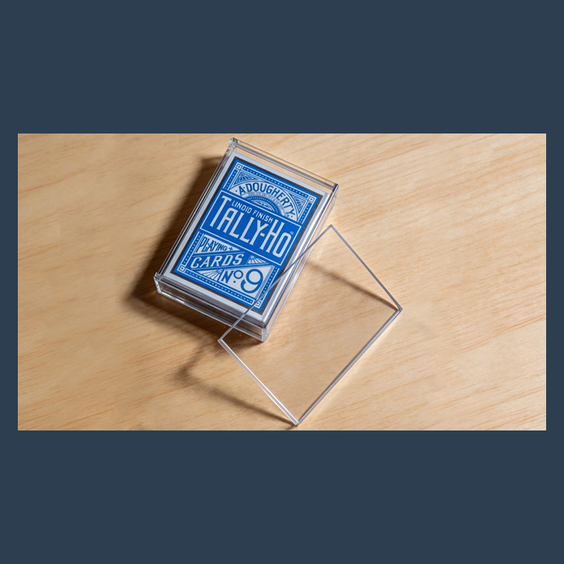 Plexiglass Card Case (1 Deck Case) by MS Magic