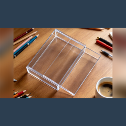 Plexiglass Card Case (1 Deck Case) by MS Magic