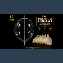Needle Through Balloon Refill Pack (12 Count) by Big Guy's Magic
