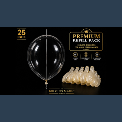 Needle Through Balloon Refill Pack (25 Count) by Big Guy's Magic