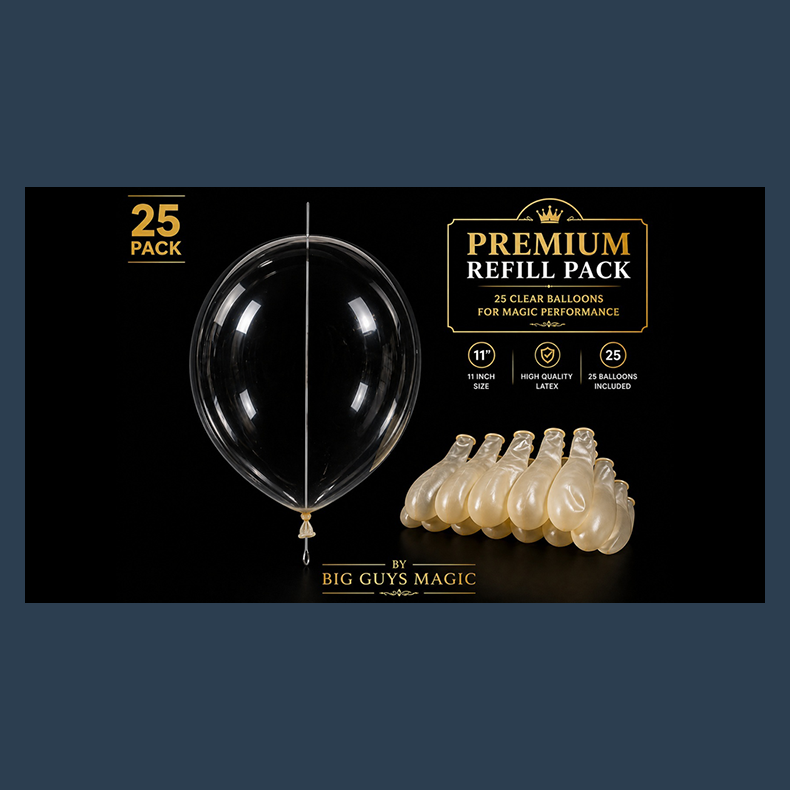 Needle Through Balloon Refill Pack (25 Count) by Big Guy's Magic
