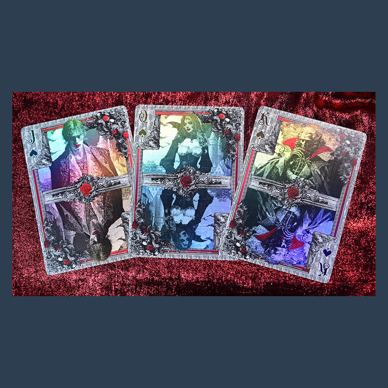 Trinity of Night - Vampire HOLO Playing Cards by Evokad