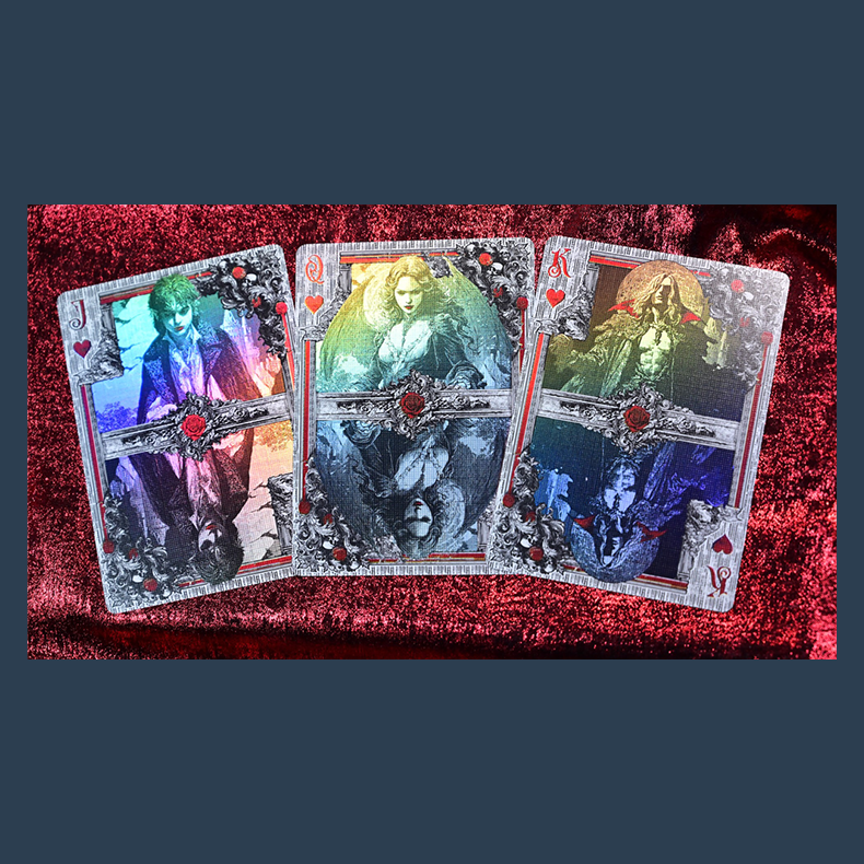 Trinity of Night - Vampire HOLO Playing Cards by Evokad