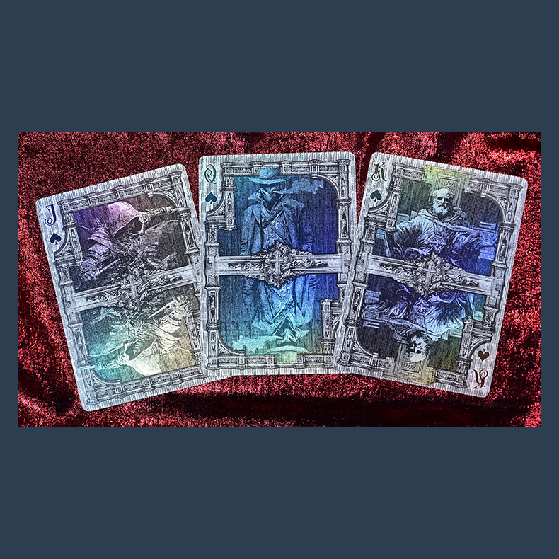Trinity of Night - Demon Hunter HOLO Playing Cards by Evokad