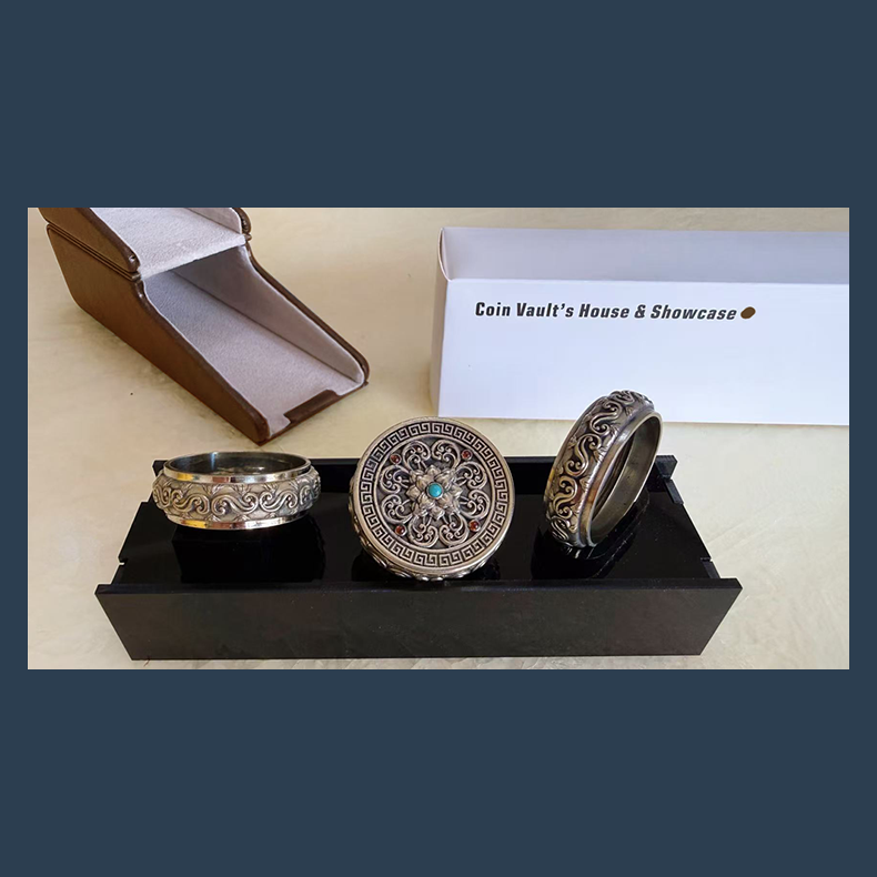 Coin Vault Case and Display Set (Brun)