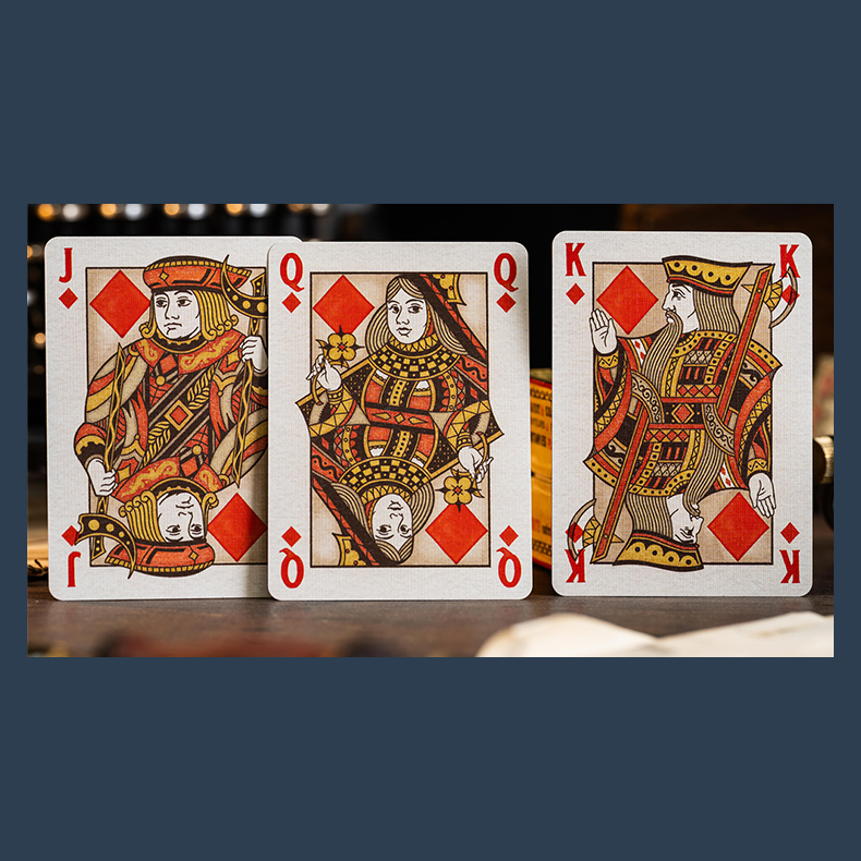 Le Voyage Du Chat Rouge Playing Cards by Stockholm17