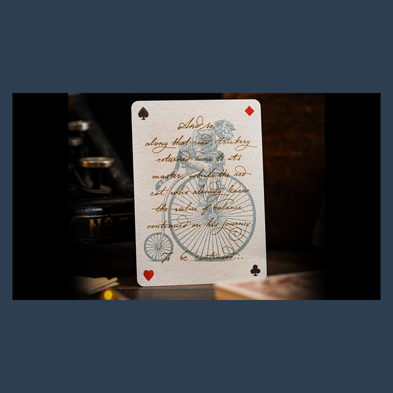 Le Voyage Du Chat Rouge Playing Cards by Stockholm17