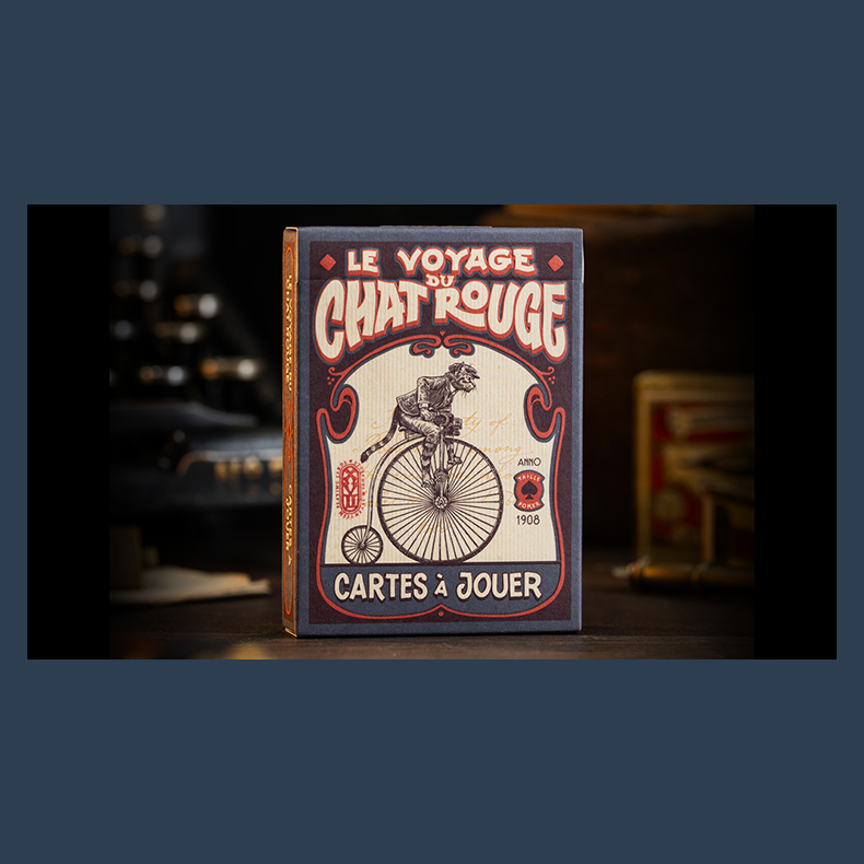 Le Voyage Du Chat Rouge Playing Cards by Stockholm17