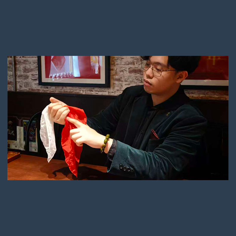 Red &amp; White Beyond the Secret - Ethan Yip's Color Changing Silk Routine