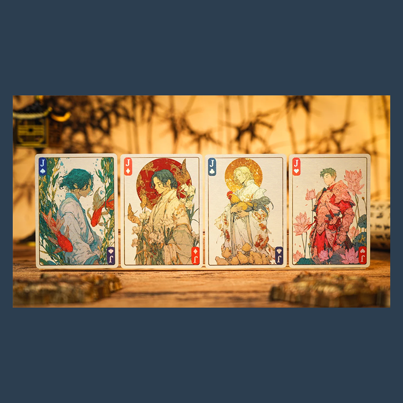 Ancient Relics Gem Playing Card by 52 Muse (Pink)