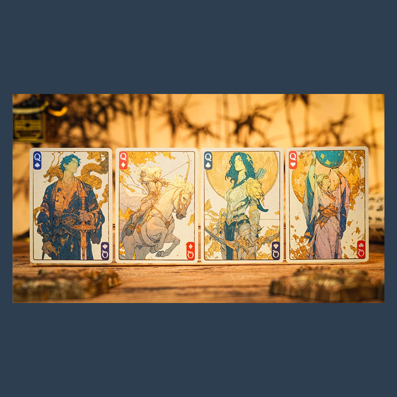 Ancient Relics Gem Playing Card by 52 Muse (Pink)