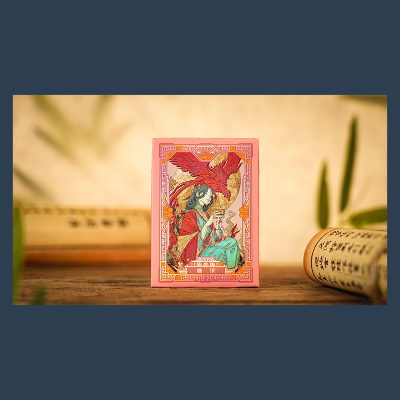 Ancient Relics Gem Playing Card by 52 Muse (Pink)