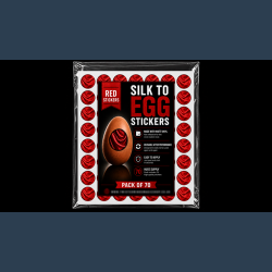 Silk to Egg Stickers (RED) Pack of 70
