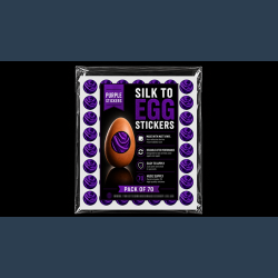Silk to Egg Stickers (Purple) Pack of 70