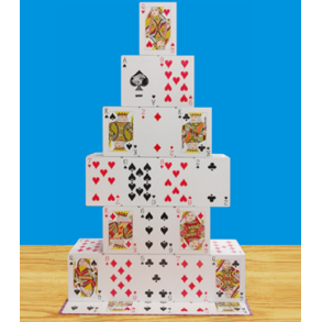 RISING CARD CASTLE by Mr. Magic 