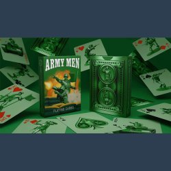 Army Men Playing Cards