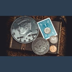 Bacon Jumbo Coin (Oversized Half Dollar) by Bacon Magic