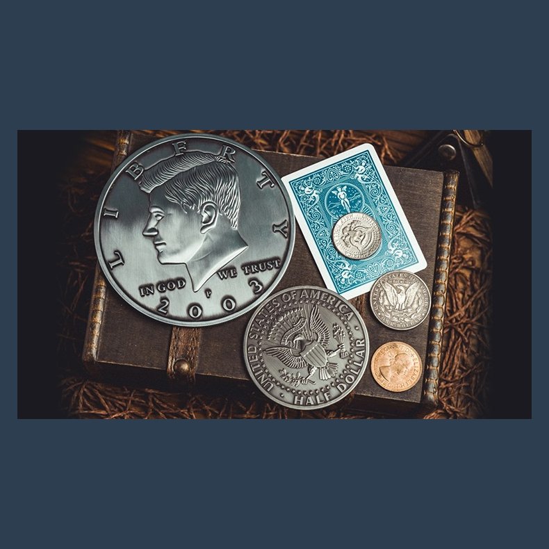 Bacon Jumbo Coin (Oversized Half Dollar) by Bacon Magic