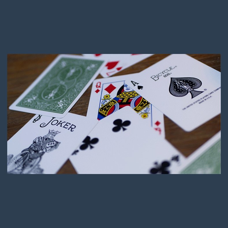 Bicycle Metallic Emerald Playing Cards