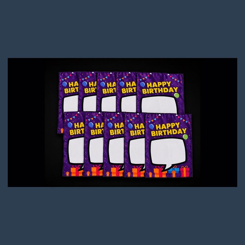 Birthday Silk Surprise REFILL (10 Silks) by PlayTime Magic DEFMA