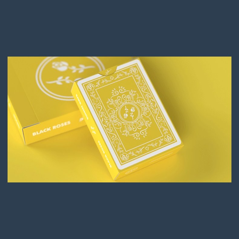 Black Roses Sunny Days Mini Playing Cards