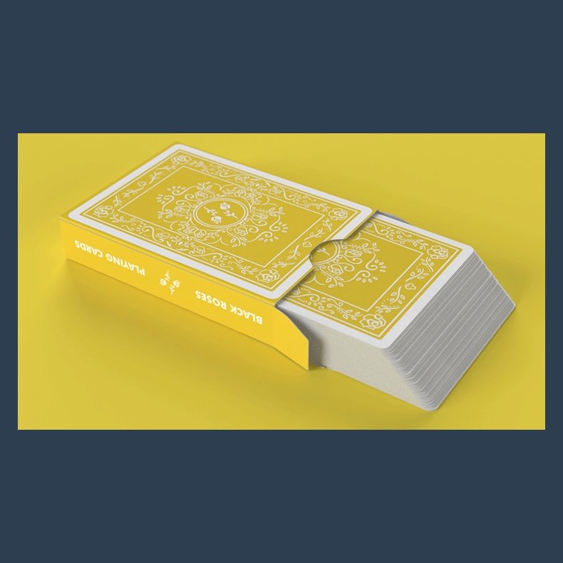 Black Roses Sunny Days Playing Cards