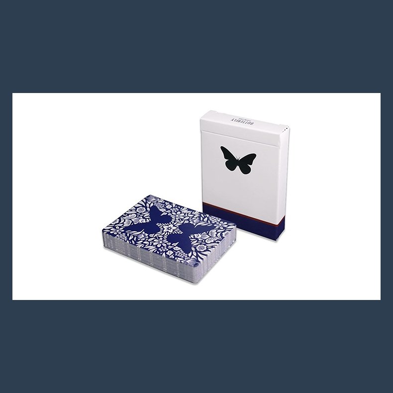 Butterfly Playing Cards Marked (Blue) 3rd Edition by Ondrej Psenicka