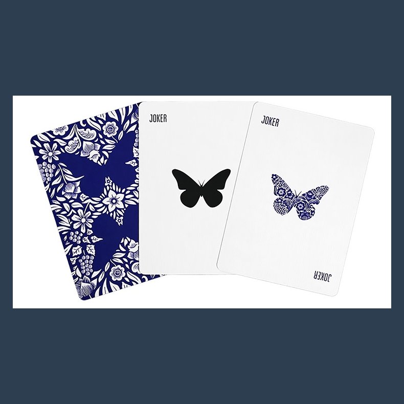 Butterfly Playing Cards Marked (Blue) 3rd Edition by Ondrej Psenicka