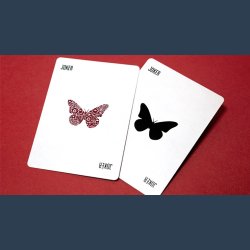 Butterfly Worker Marked Playing Cards (Red) by Ondrej Psenicka