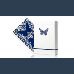 Butterfly Worker Marked V2 Playing Cards (Blue) by Ondrej Psenicka