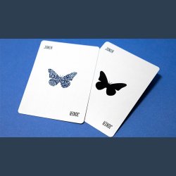 Butterfly Worker Marked V2 Playing Cards (Blue) by Ondrej Psenicka