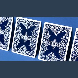 Butterfly Worker Marked V2 Playing Cards (Blue) by Ondrej Psenicka
