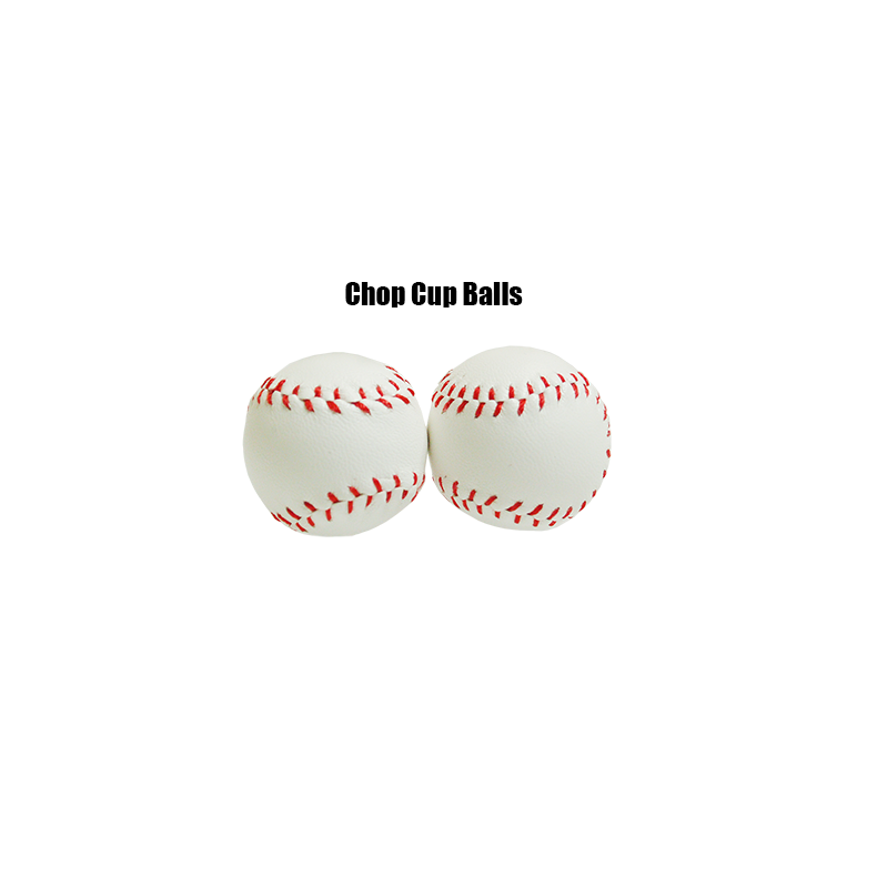 Chop Cup Balls White Leather (Set of 2) by Leo Smetsers