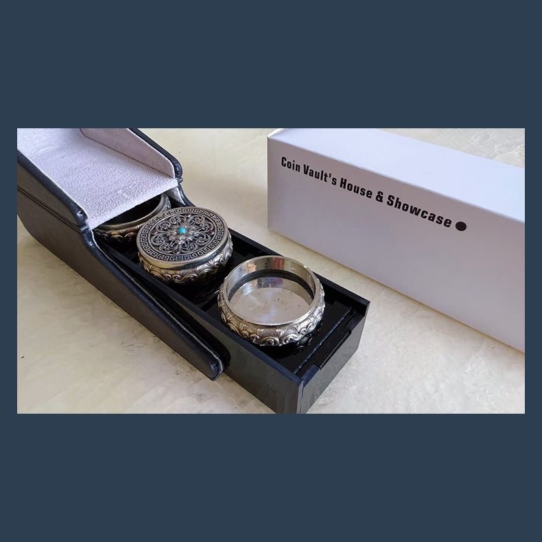 Coin Vault Case and Display Set (Black)