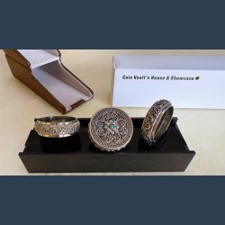 Coin Vault Case and Display Set (Brown)