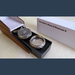 Coin Vault Case and Display Set (Brown)
