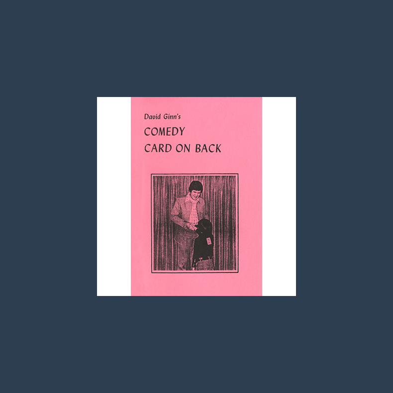 Comedy Card On Back by David Ginn - eBook DOWNLOAD