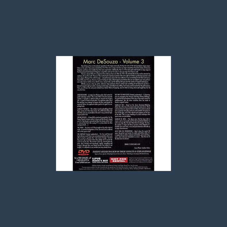 Master Works of Conjuring Vol. 3 by Marc DeSouza - DVD
