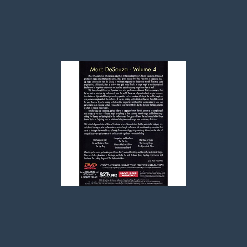 Master Works of Conjuring Vol. 4 by Marc DeSouza - DVD