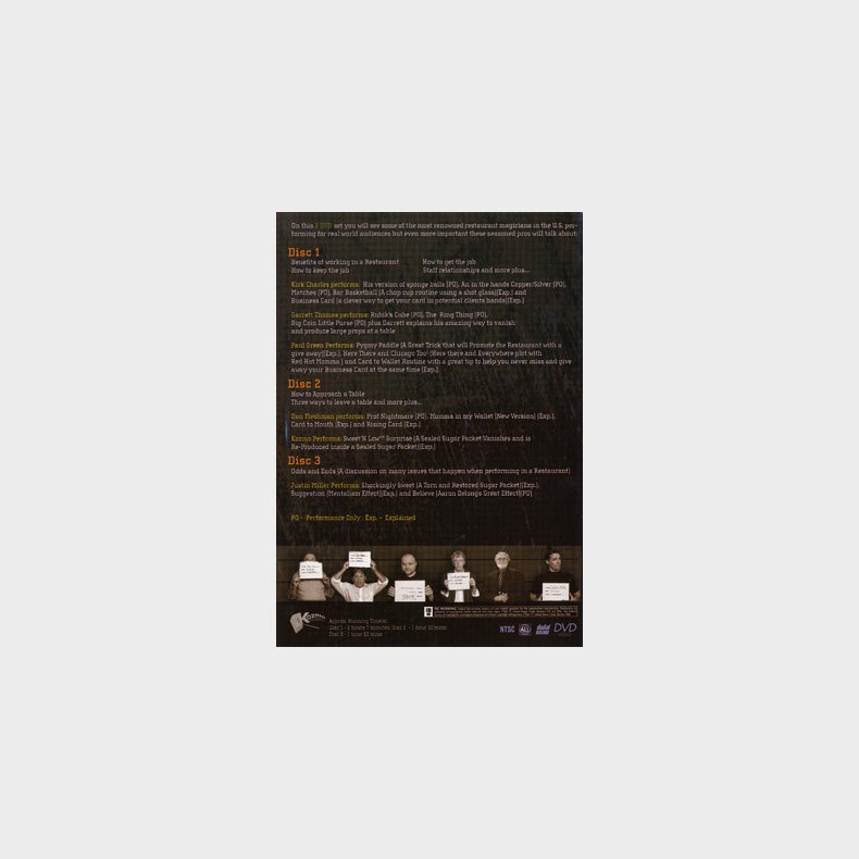 Live At the Jailhouse - A Guide to Restaurant Magic (3 DVD Set) -DVD