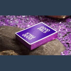 GILDED Good Pals Purple Foil Logo Playing Cards