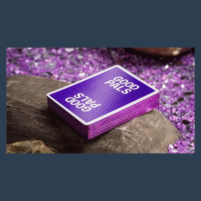 GILDED Good Pals Purple Foil Logo Playing Cards