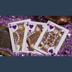 GILDED Good Pals Purple Foil Logo Playing Cards