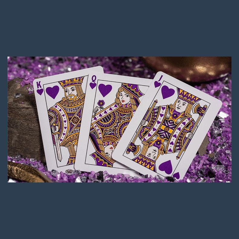 GILDED Good Pals Purple Foil Logo Playing Cards