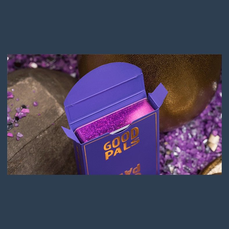 GILDED Good Pals Purple Foil Logo Playing Cards